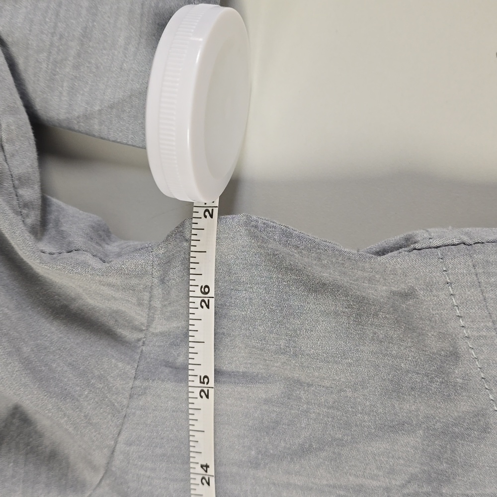 Fashion Bug Button-down Gray Shirt, 3X - Picture 8 of 10